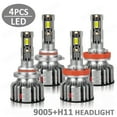 thumbnail image 1 of For Toyota Camry 2007-2014 LED Combo Headlight High Low Beam Bulbs 9005 + H11, 1 of 12