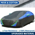 thumbnail image 1 of For Toyota Camry Car Cover PEVA+Cotton Upgraded Material Waterproof Outdoor Snow Sun Rain Dust All Weather Protection Black Blue, 1 of 13