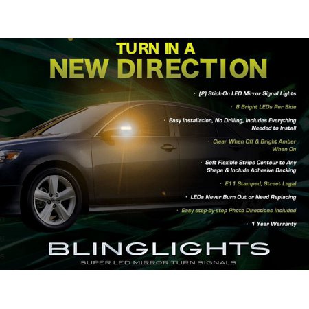 For Toyota Camry LED Mirror Turn Signals Light Blinker Lamp Kit Side Signalers