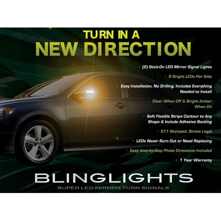 For Toyota Camry LED Mirror Turn Signals Light Blinker Lamp Kit Side Signalers