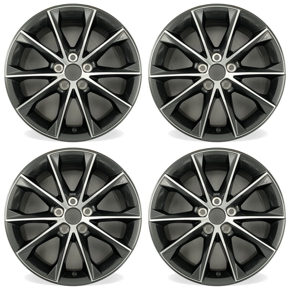 For Toyota Camry OEM Design Wheel 18" 18x7.5 2015-2017 Machined Charcoal Set of 4 Replacement Rim