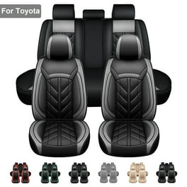 Car Seat Cover for Nissan Altima 5 Seats Waterproof PU Leather Auto Cushion Protector Front Rear Full Set for Rogue Versa Xterra Black w Red Line Walmart