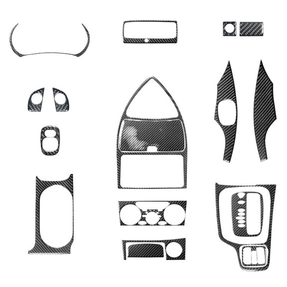 For Toyota Celica 2000-2005 Carbon Fiber Full Interior Set Trim Cover Decoration Sticker Accessories - 18PCS