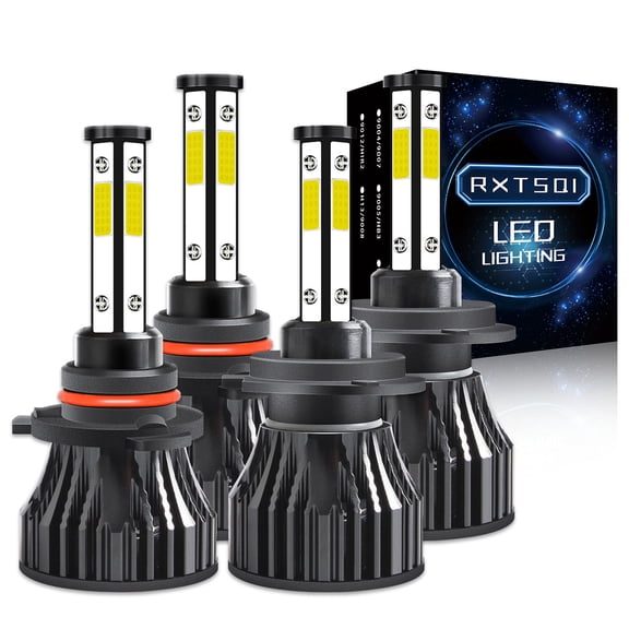 For Toyota Celica 2000-2005 LED Headlight Bulbs 9005+H7 High Low Beam White 4Pcs,x15