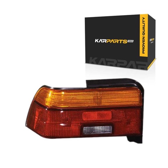 For Toyota Corolla 1993 1994 1995 Tail Light Driver Side | Red/Amber/Clear Lens | Chrome | Replacement For TO2800106 | 762405514505, 815601A790