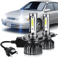 thumbnail image 1 of For Toyota Corolla 1998 1999 2000 Hi-Lo Bulbs Kits LED Headlights White 2x H4/9003 6000K Lights Combo 4800 Lumens Plug-N-Play 300% Brighter, 1 of 11