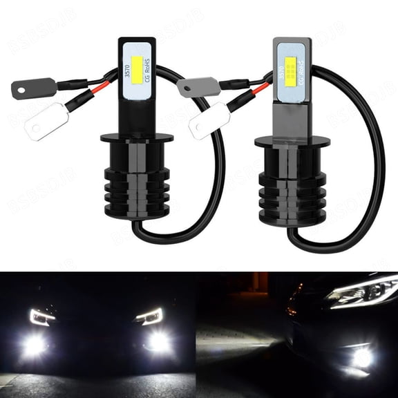 For Toyota Corolla 2001-2004 H3 LED Fog Driving Light Bulbs Kit 6000K White