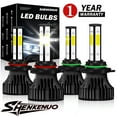 thumbnail image 1 of For Toyota Corolla 2001-2015 1993-1997 Led Headlight Bulbs 9006 9005 High&Low Beam White 4pcs, 1 of 11