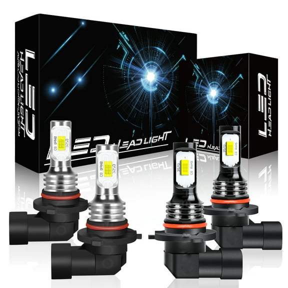 For Toyota Corolla 2001-2016 Front LED Headlight Bulbs 9005 9006 High/Low Beam