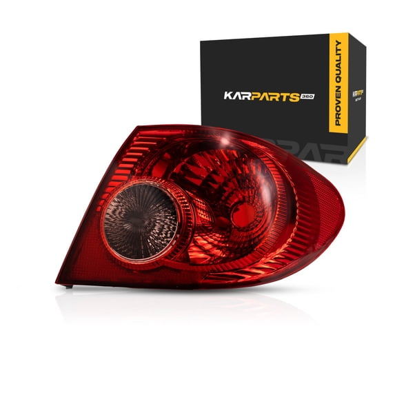 For Toyota Corolla 2005 06 07 2008 Tail Light Assembly Passenger Side | Clear & Red Lens | CAPA | Replacement For TO2801154, TO2801154C | 8155002290