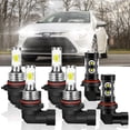 thumbnail image 1 of For Toyota Corolla 2005 2006 2007 2008 Headlights,9005 9006 High Low Beam Bulbs+9145 Fog Light 6pc, 1 of 17