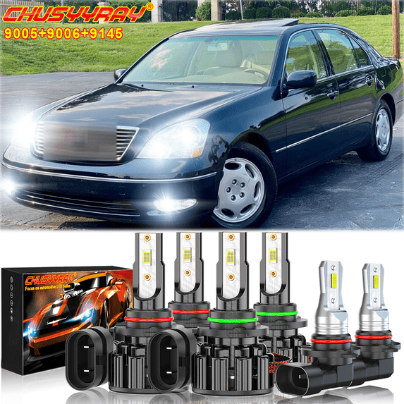 For Toyota Corolla 2005 2006 2007 2008 LED Headlight Bulbs High/ Low Fog Light Kit CHUSYYRAY