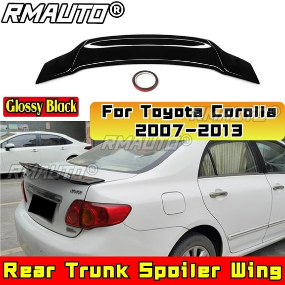 For Toyota Corolla 2007-2013 Rear Roof Spoiler Rear Trunk Spoiler Wing Rear Wing Rear Roof Wing Body Kit Car Accessories