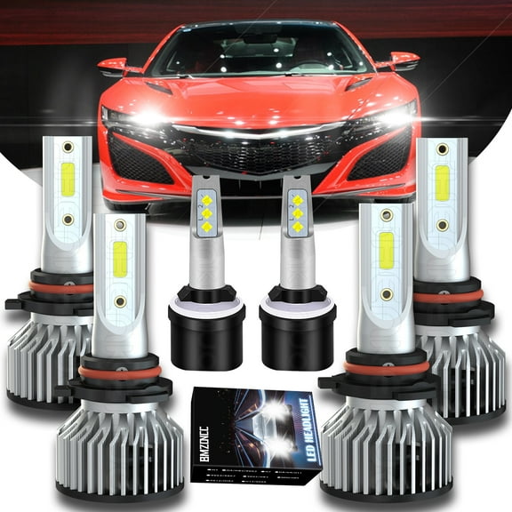 For Toyota Corolla 2008 2007 2006 2005 6 Bulbs LED Headlight High/Low+Fog Light