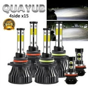For Toyota Corolla 2009 2010 2011 2012 2013 6x LED Headlight High/Low+Fog Lights