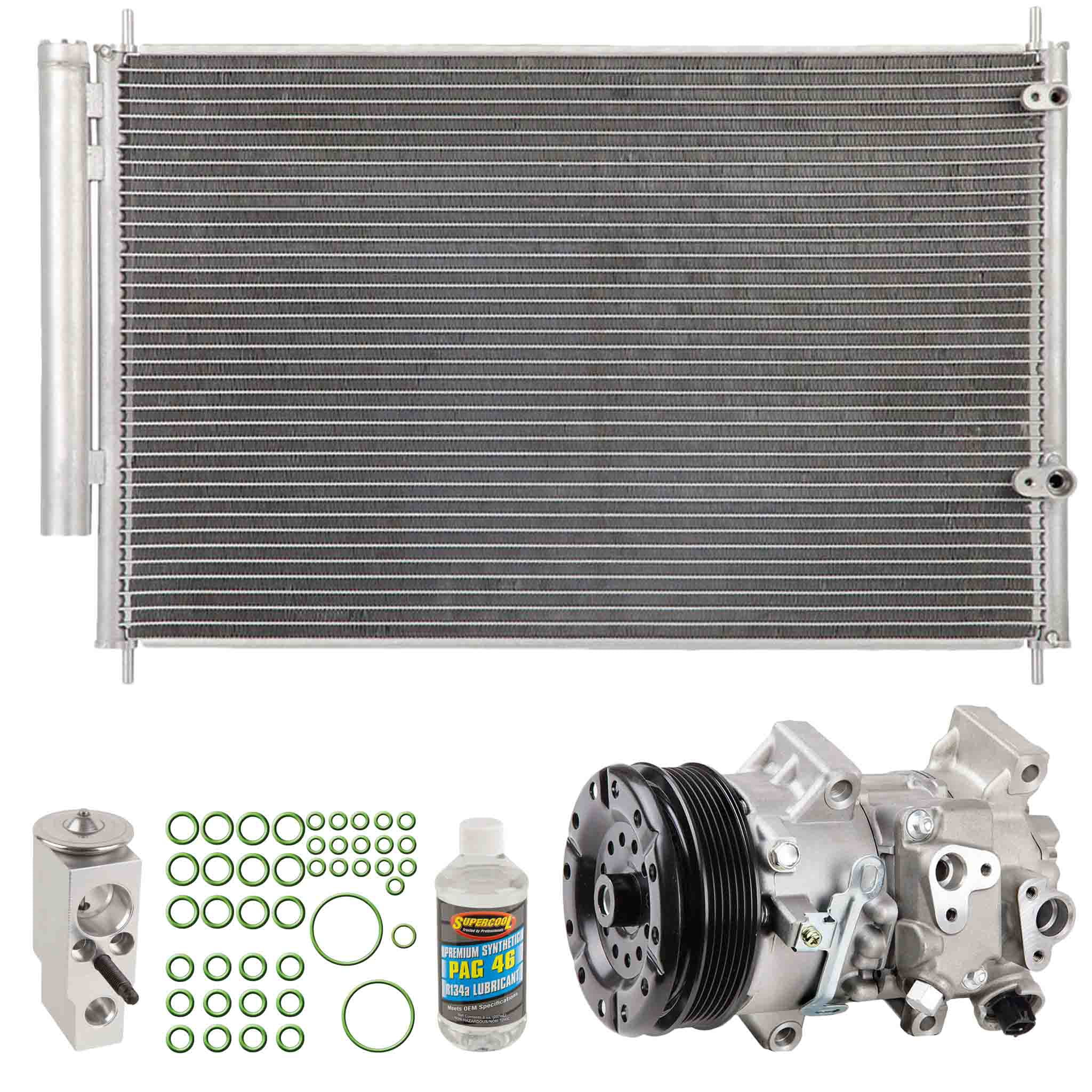 For Toyota Corolla 2010 A/C Kit w/ AC Compressor Condenser & Drier - BuyAutoParts