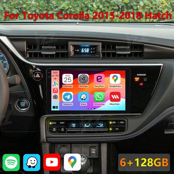 For Toyota Corolla 2015-2018 Hatch Android 16 Carplay Car Stereo Radio GPS Navigation Head Unit Player