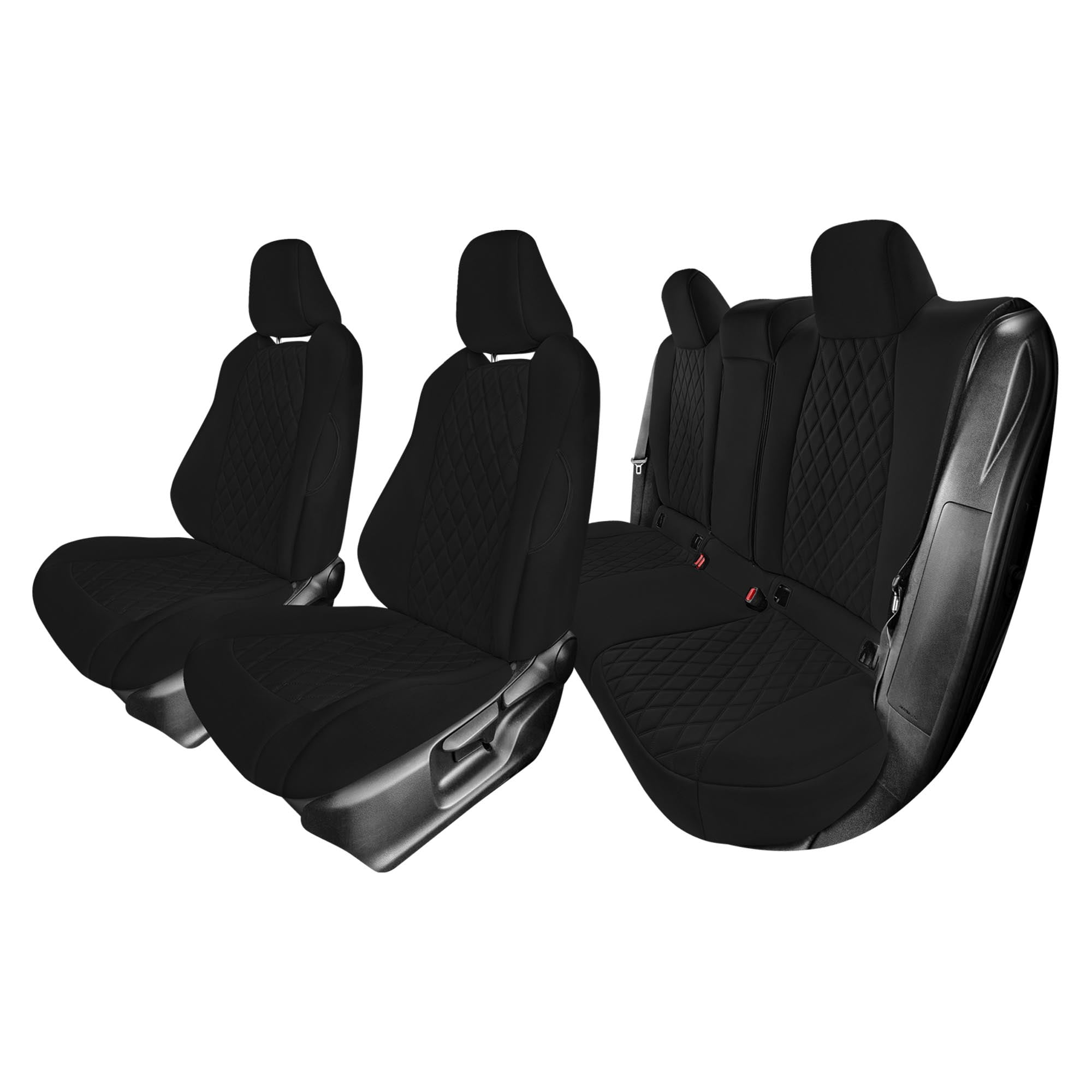 For Toyota Corolla 2020 2024 FH Group Custom Fit Neoprene Car Seat Covers Waterproof Black Full Set Headrest Rear Non Detachable Walmart Business Supplies