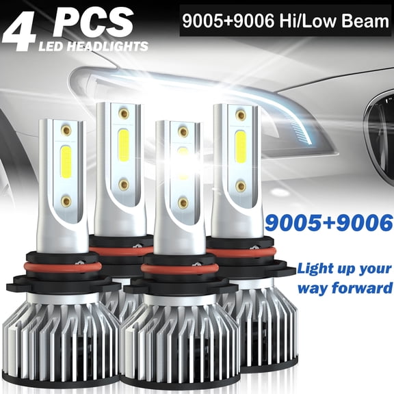 For Toyota Corolla 93-97 2003-2006 4x 6000K LED Headlight High Low Beam Bulbs Kit,500% Brighter than Halogen