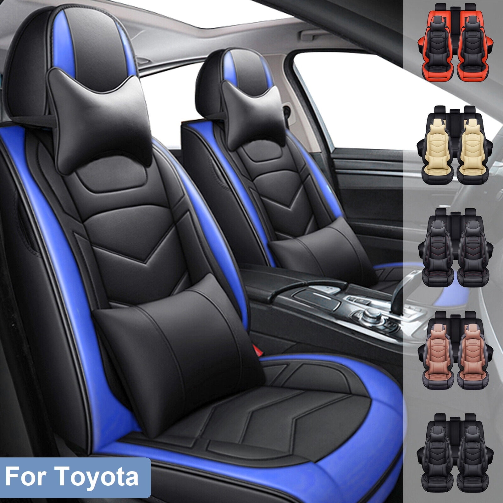 For Toyota 4Runner Car Front Seat Covers Brown Heavy Duty Natural