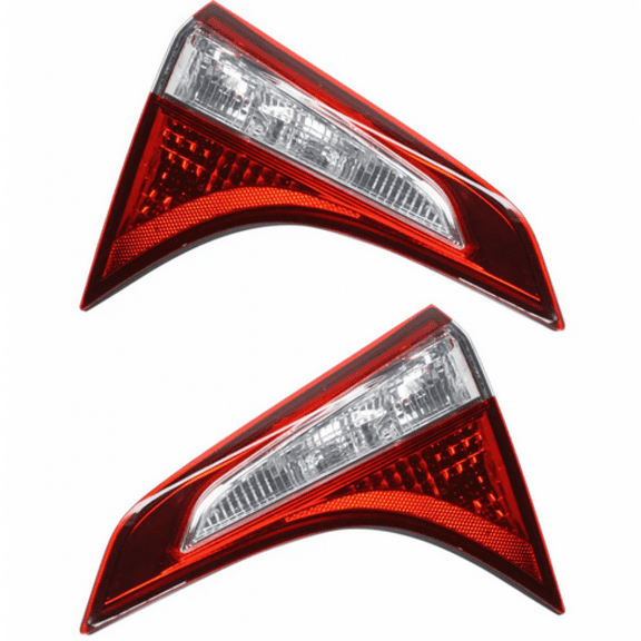 For Toyota Corolla Inner Tail Light Assembly 2014 2015 2016 Pair Driver and Passenger Side w/ Bulbs CAPA Certified TO2802114