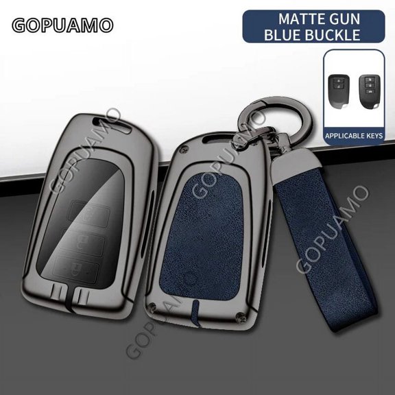 For Toyota F 2/3 buttons yaris vios 2/3button key holder Keychain Accessories Zinc alloy+leather Car Key Cover case