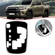 For Toyota For Hilux 2015-2021 piano black Car Gear Shift Panel Cover Trim
