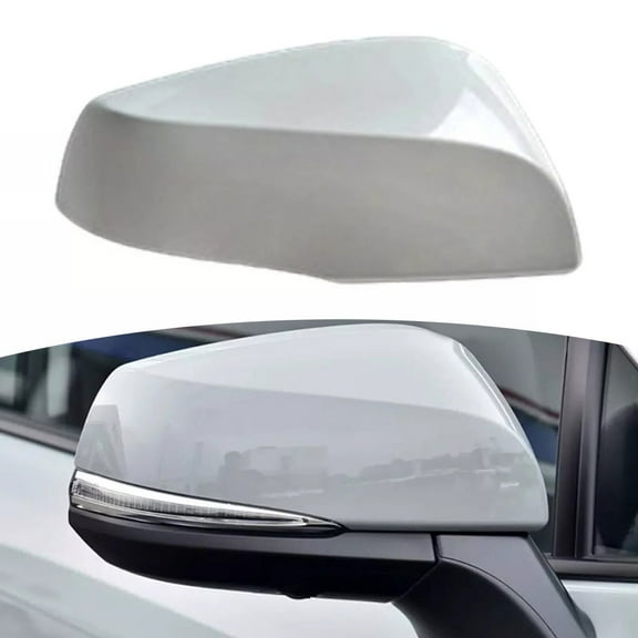 For Toyota For Rav4 Driver Side Rearview Mirror Cover Cap Easy Install-White-R