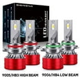 thumbnail image 1 of For Toyota Highlander 2001 2002 2003 2004 2005 2006 2007 Led Headlight Bulbs 9006 9005 High&Low Beam White 4pcs, 1 of 10