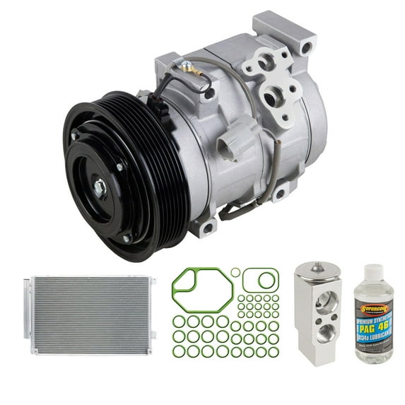 For Toyota Highlander 2001-2007 A/C Kit w/ AC Compressor Condenser & Drier - BuyAutoParts