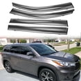 thumbnail image 1 of For Toyota Highlander 2015-2019 Chrome Trim Window Visors Vent Sun Rain Guards, 1 of 7