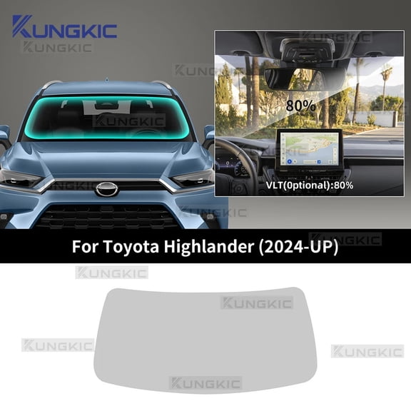 For Toyota Highlander 2024 2025 Pre-Cut Easy Install Car Window Tint Film Kit Solar Tinted Film Privacy,Heat &UV Protection