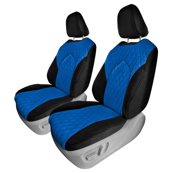 For Toyota Highlander LE 2020-2024 FH Group Neoprene Custom Fit Waterproof Car Seat Covers  Blue - Front Set