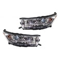 thumbnail image 1 of For Toyota Highlander LE / LE PLUS / XLE Headlight Assembly 2017 2018 2019 Pair Driver and Passenger Side Chrome Bezel Replacement For TO2502251, TO2503251 | 81150-0E330, 81110-0E330, 1 of 5