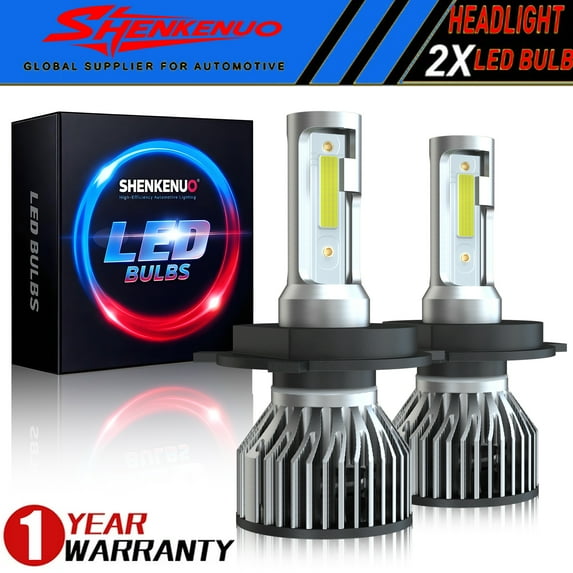 For Toyota Hilux 2005-2016 2017 2018 2019 LED Headlight Bulbs 9003 H4 High and Low Beam 2pcs