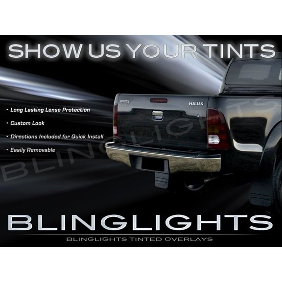 For Toyota Hilux Tinted Smoked Protection Film Overlays for Taillamps Taillights Tail Lamps Lights