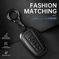 thumbnail image 1 of For Toyota Key Fob Cover Leather Car 2020-2022 Highlander Corolla Prius 2018-2024 RAV4 Camry C-HR Avalon GT86  Key Case, 1 of 9