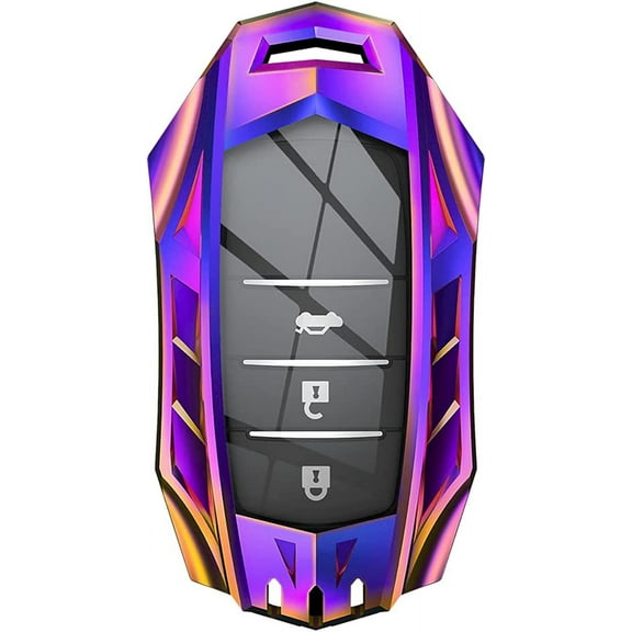 For Toyota Key Fob Cover,Metal Key Case for 2021-2022 Venza,Camry RAV4 Prime,Sienna, 2019-2022 Land with keychain