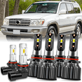 thumbnail image 1 of For Toyota Land Cruiser 2000-2007 6500k LED Headlights + Fog Lights Bulbs, 1 of 12