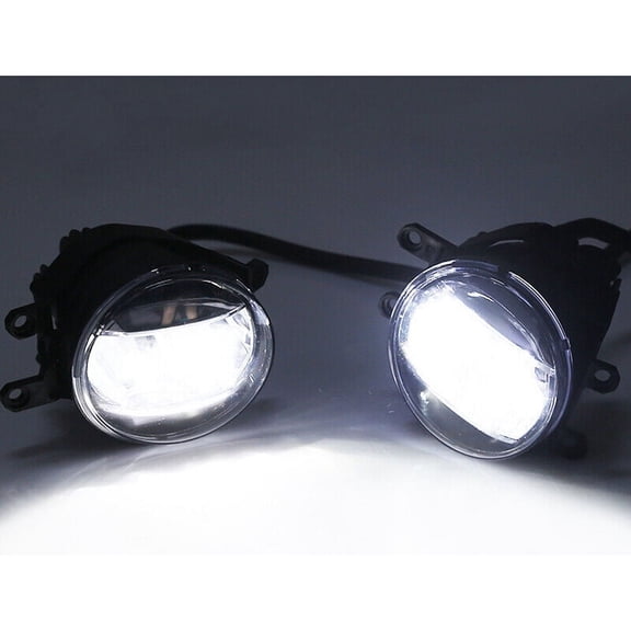 For Toyota Lexus Land Cruiser Prius DRL LED Fog Lights Driving Lamps Pair