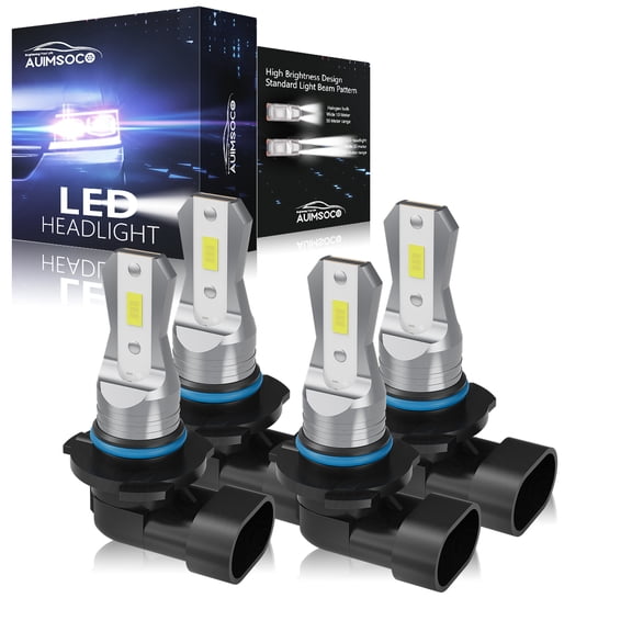 For Toyota Matrix 2003-2013 4X LED Headlights 9005+9006 LED Headlight Bulbs 6500K White Super Bright, Plug & Play
