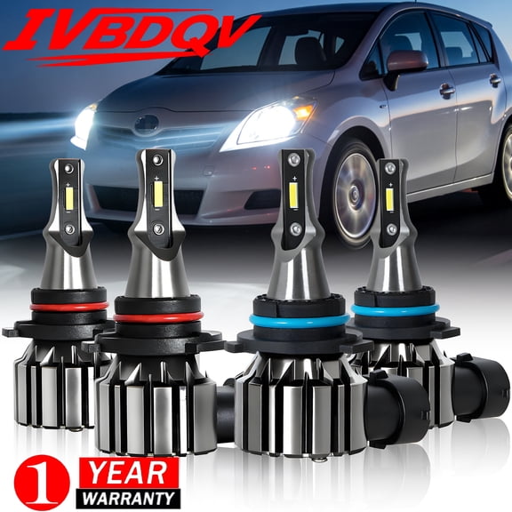 For Toyota Matrix 2009-2014 Combo LED Headlight High Low Beam Light bulbs
