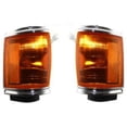 thumbnail image 1 of For Toyota Pickup 2WD 1987 1988 Park/Cornering Light Assembly Pair Driver and Passenger Side Chrome | TO2520117 | TO2521119 | 81620-89164, 1 of 4