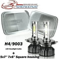thumbnail image 1 of For Toyota Pickup Truck 5x7'' 7x6'' LED Crystal Clear Glass Lens Headlight Set, 1 of 13