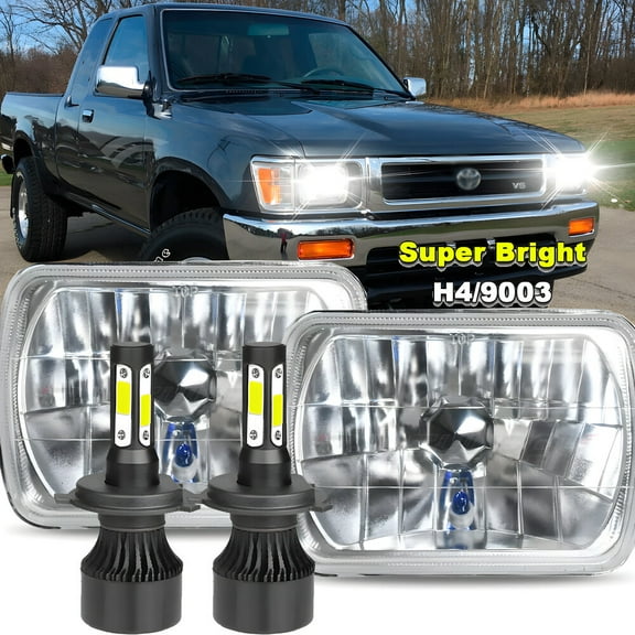 For Toyota Pickup Truck Brightest 5X7"7x6inch Rectangle LED Headlight Hi/Lo DRL