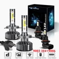 thumbnail image 1 of For Toyota Prius 2004-2009 Headlights,9003/H4 LED High/Low Beam and 9006 Fog light Bulbs,4pcs, 1 of 9