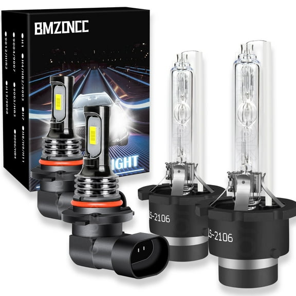 For Toyota Prius 2006-2009 HID Headlight High&Low Beam + LED Fog Light Bulbs Kit