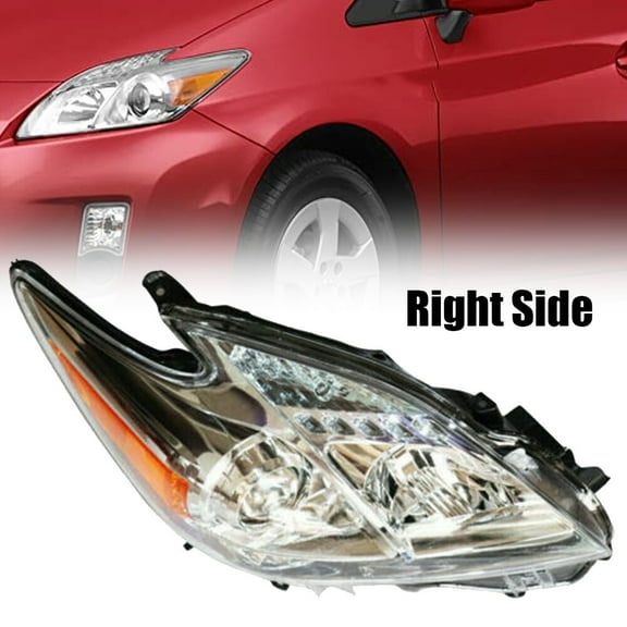 For Toyota Prius 2010-2011 Right Headlight Halogen Headlamp Passenger Side Direct Replacement Elaborate Design Professional Adaptability