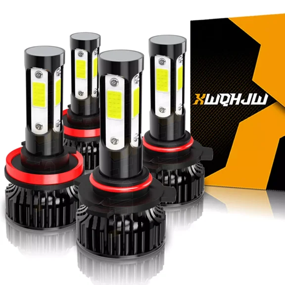 For Toyota Prius C 2012 2013 2014 LED Headlight High / Low Beam 9005 H11 Bulbs