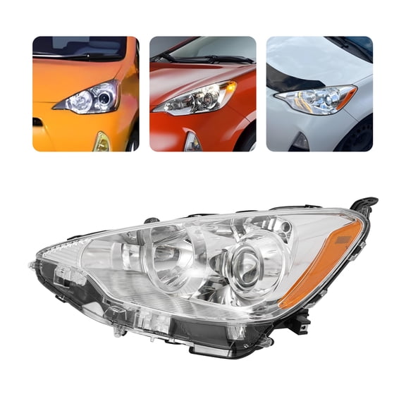 For Toyota Prius C 2012 2013 2014 Left Driver Headlight Halogen Headlamp (Bulb Not Included)